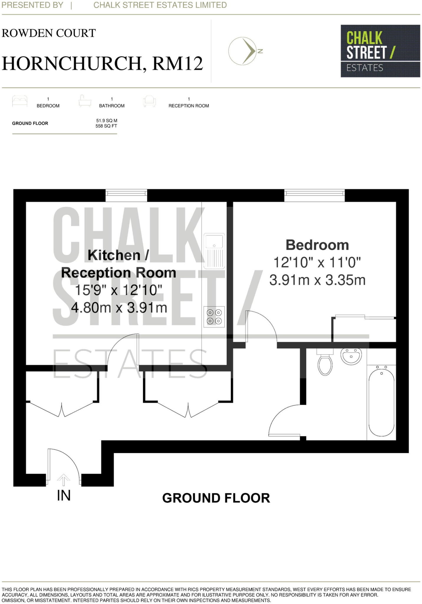 Rowden Court, Spitfire Approach, Hornchurch, RM12 floorplan