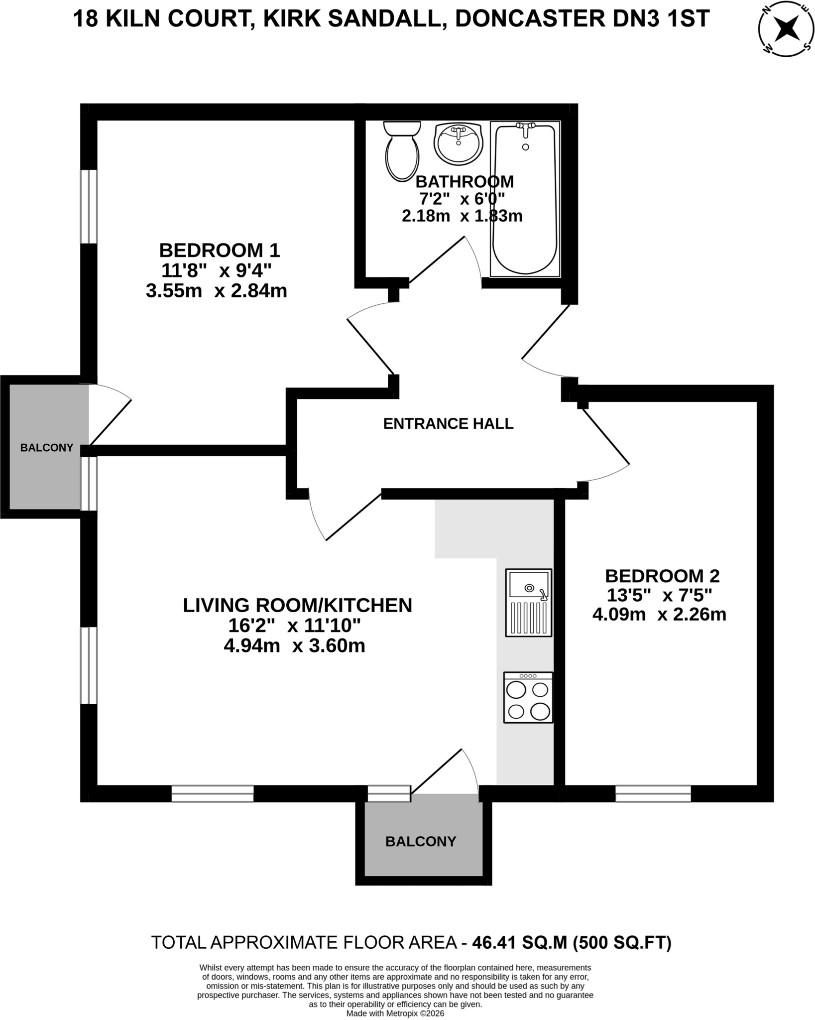 Kiln Court The Maltings, Barnby Dun, Doncaster, South Yorkshire floorplan