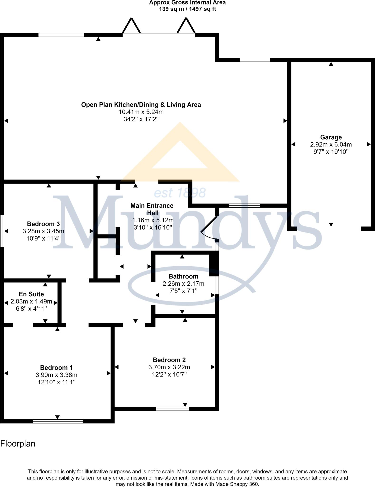 Shooters Close, Caistor, Market Rasen floorplan