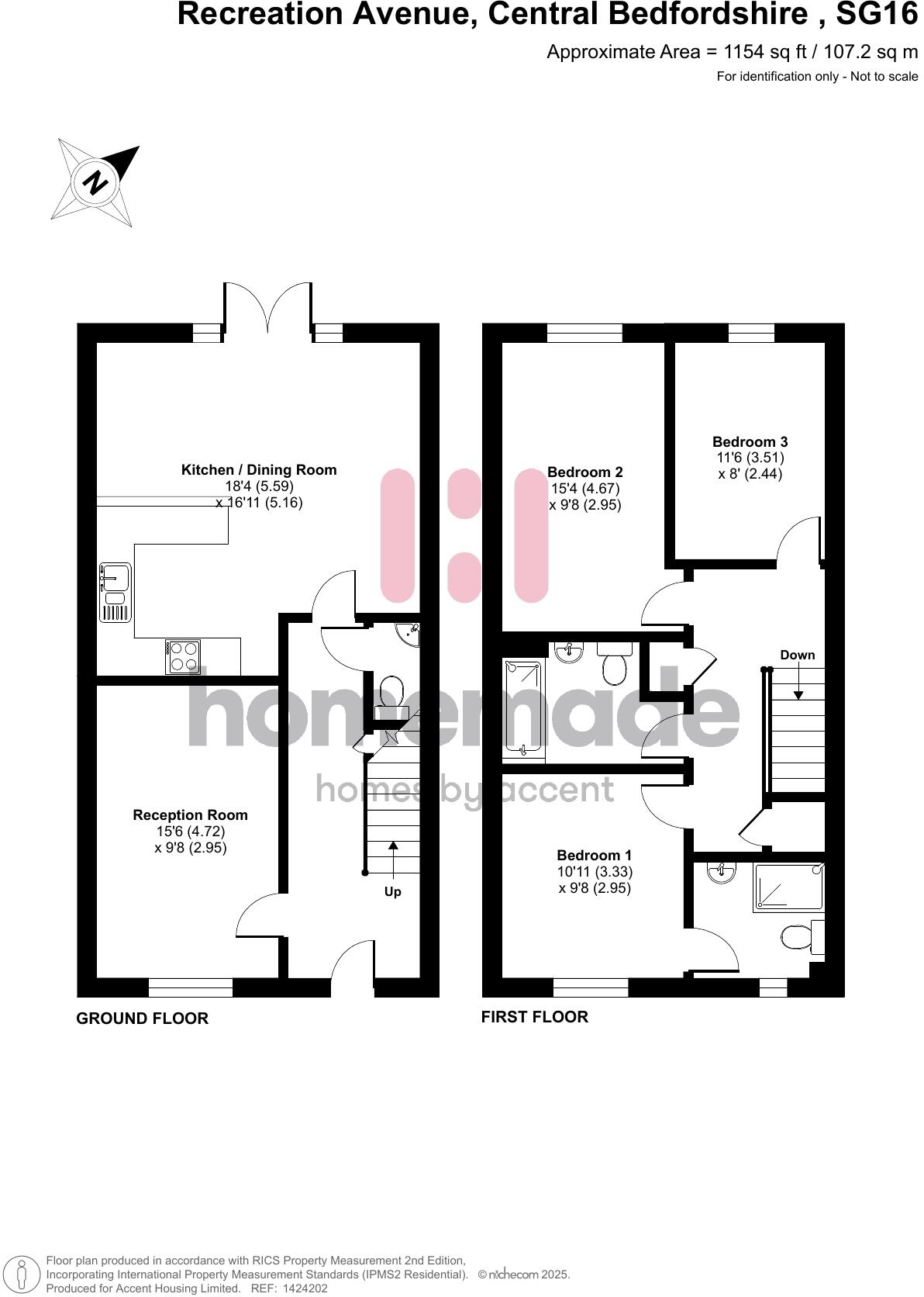 Recreation Avenue, Upper Stondon, Central Bedfordshire floorplan