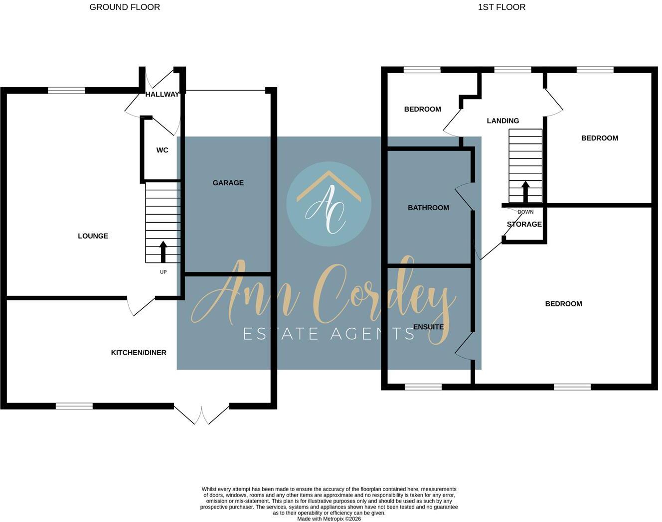 Neville Close, Gainford, Darlington floorplan
