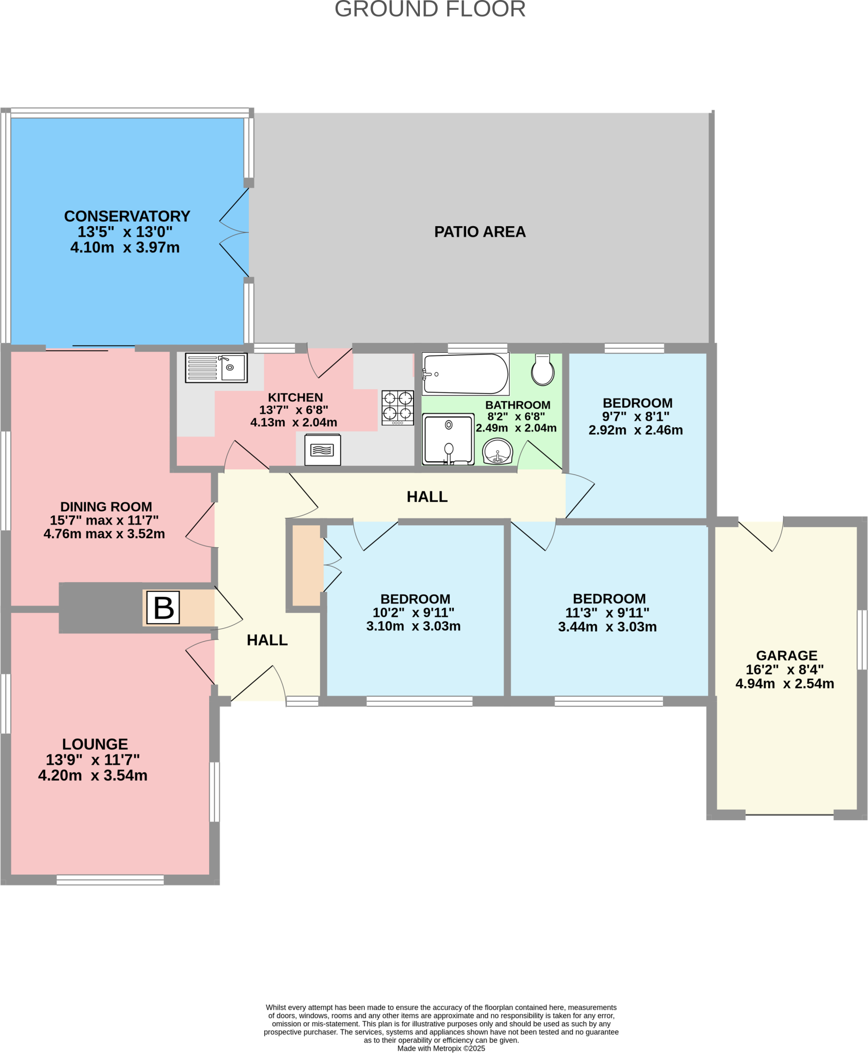 Meadow Close, Boscoppa, St Austell, PL25 floorplan