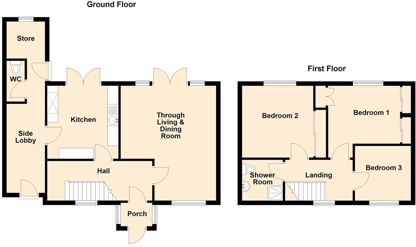64, Wildtree Avenue, Bushbury, Wolverhampton floorplan