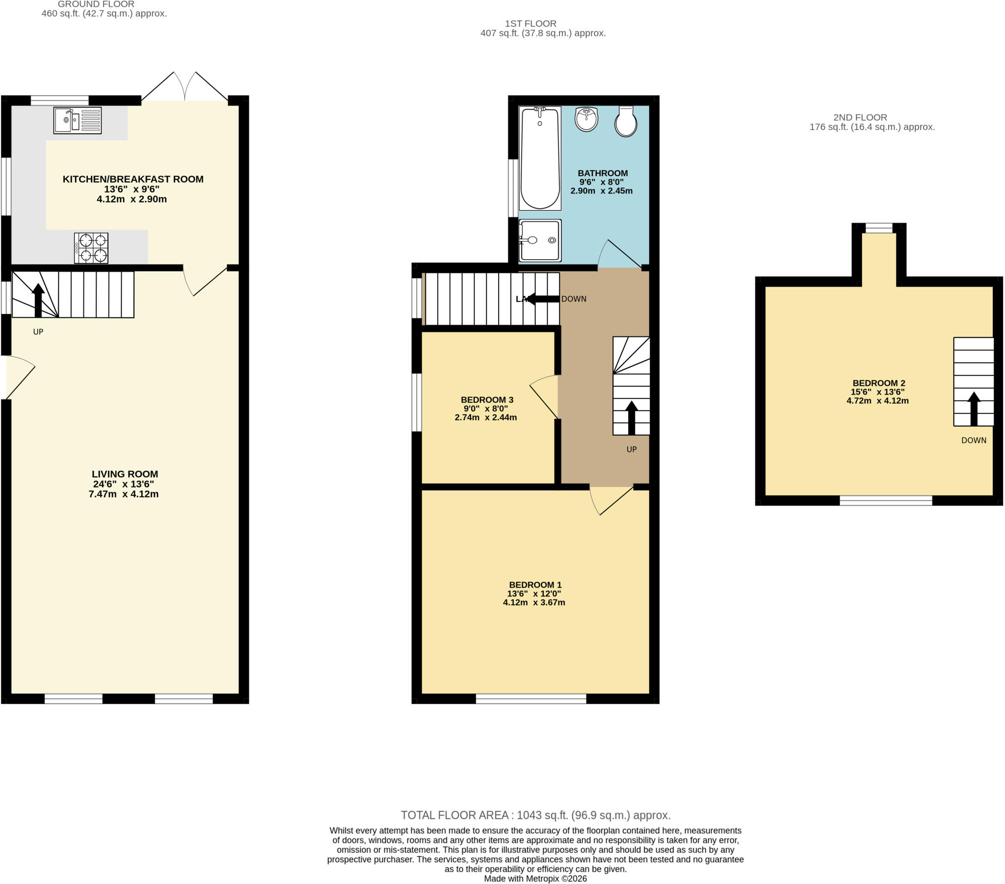 Archway Road, Lower Parkstone, Poole, BH14 floorplan