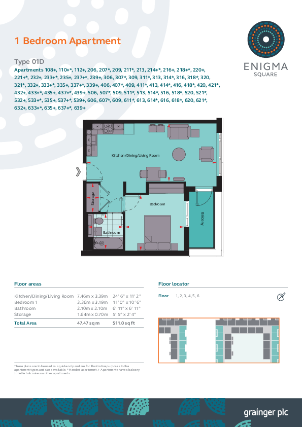 Enigma Square, Milton Keynes Milton Keynes MK9 floorplan