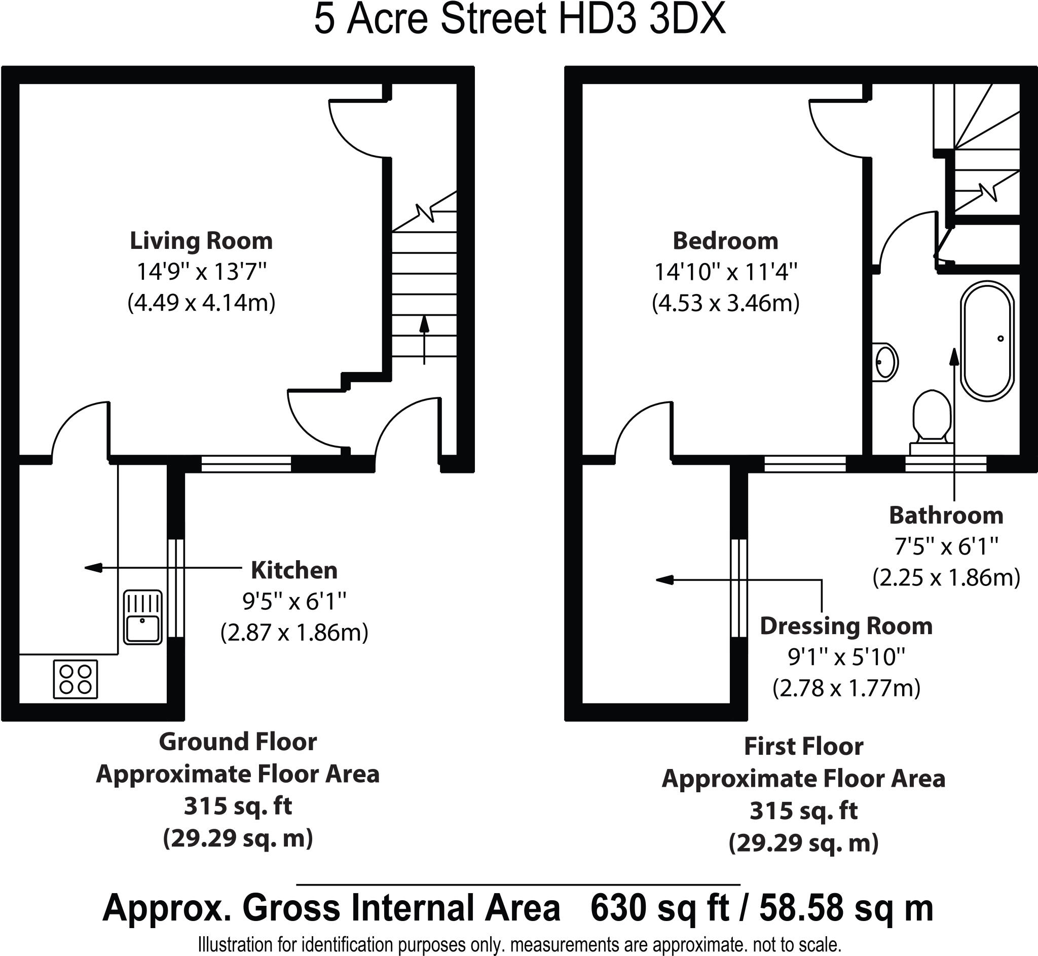 Acre Street, Lindley floorplan