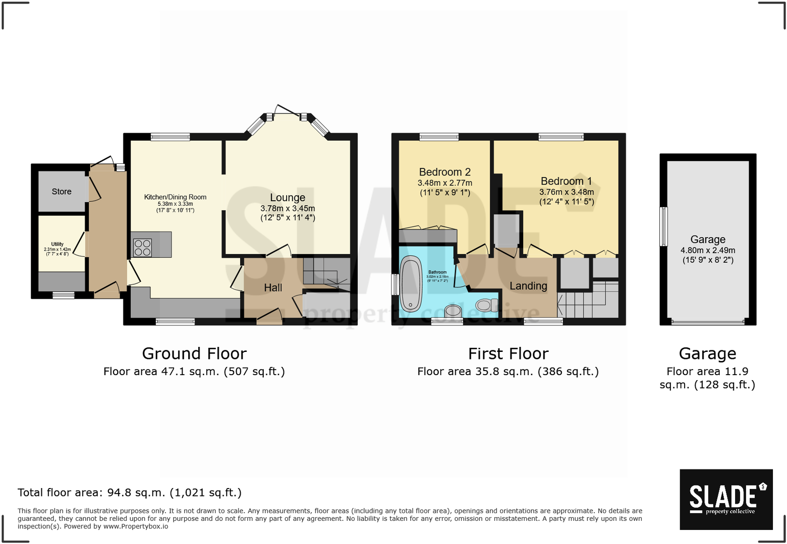 82, Crossland Crescent, Wolverhampton, WV6 9JY floorplan