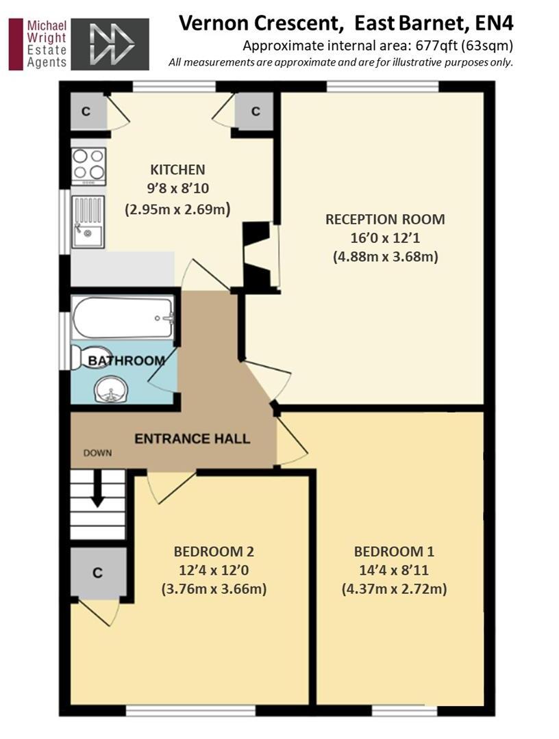 Vernon Crescent, East Barnet, EN4 floorplan