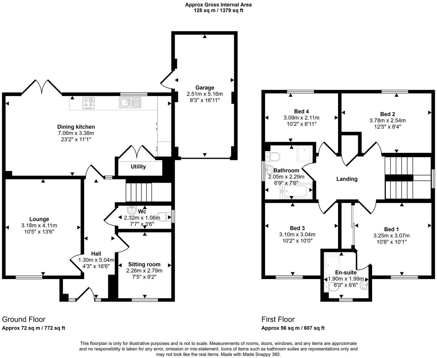 Kensington Close, Heaton Moor SK4 4SB floorplan
