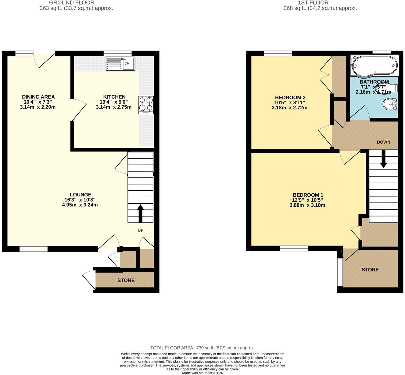 Yew Close, RAF Lakenheath, Brandon, Suffolk, IP27 floorplan