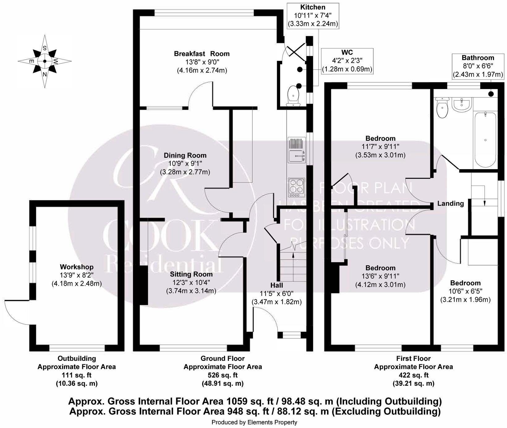 Colesbourne Road, Cheltenham floorplan