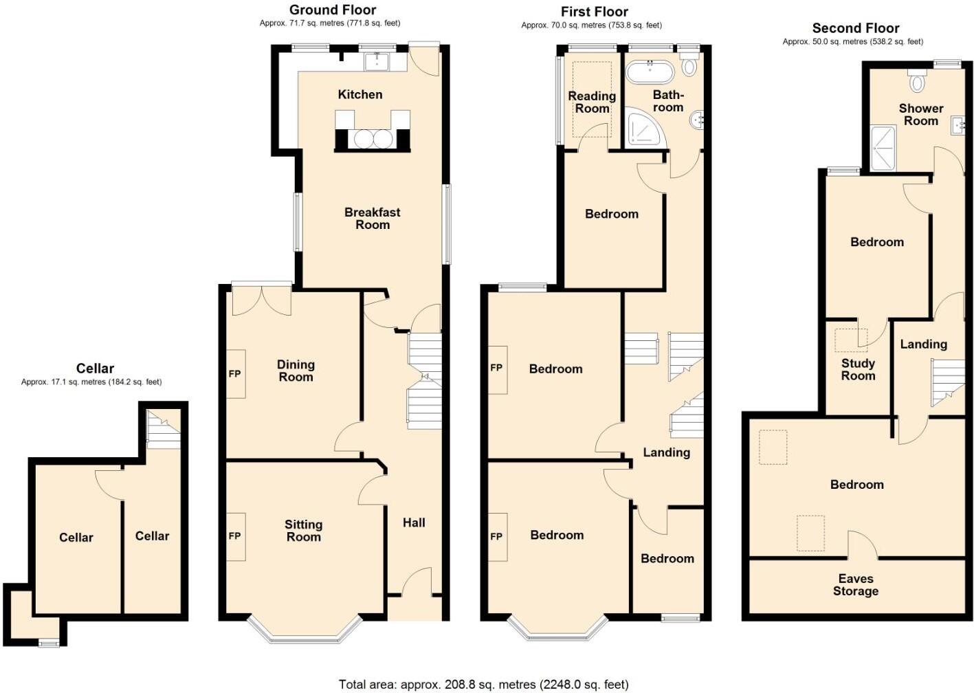 Gaveston Road, Leamington Spa floorplan