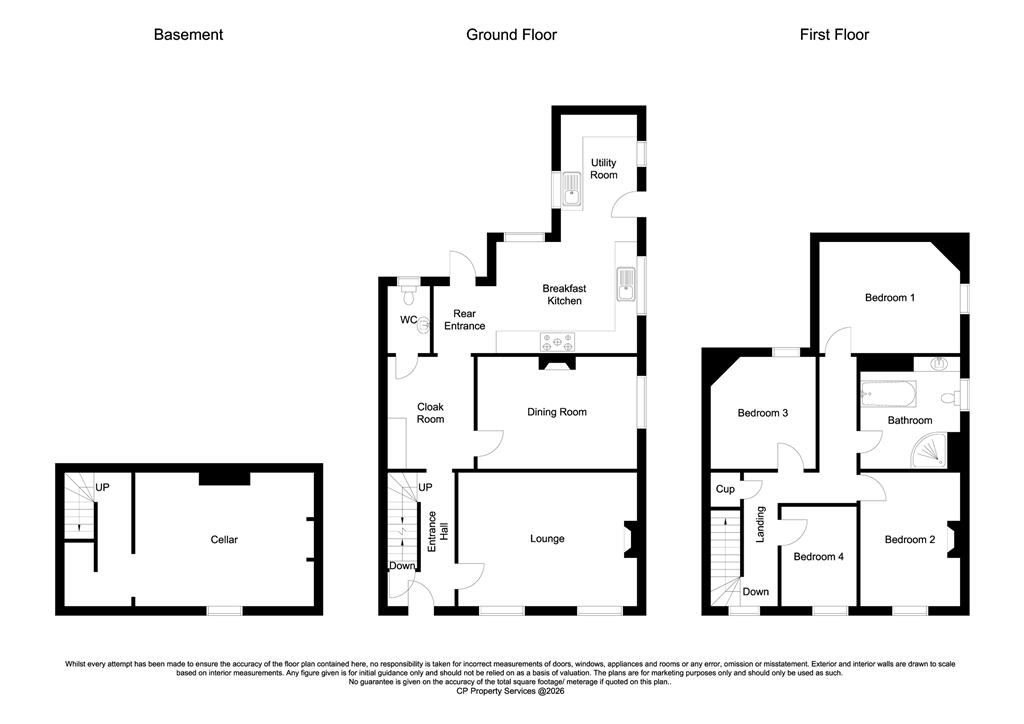 1 Station Villas, Station Road, Retford, Nottinghamshire DN22 7DF floorplan