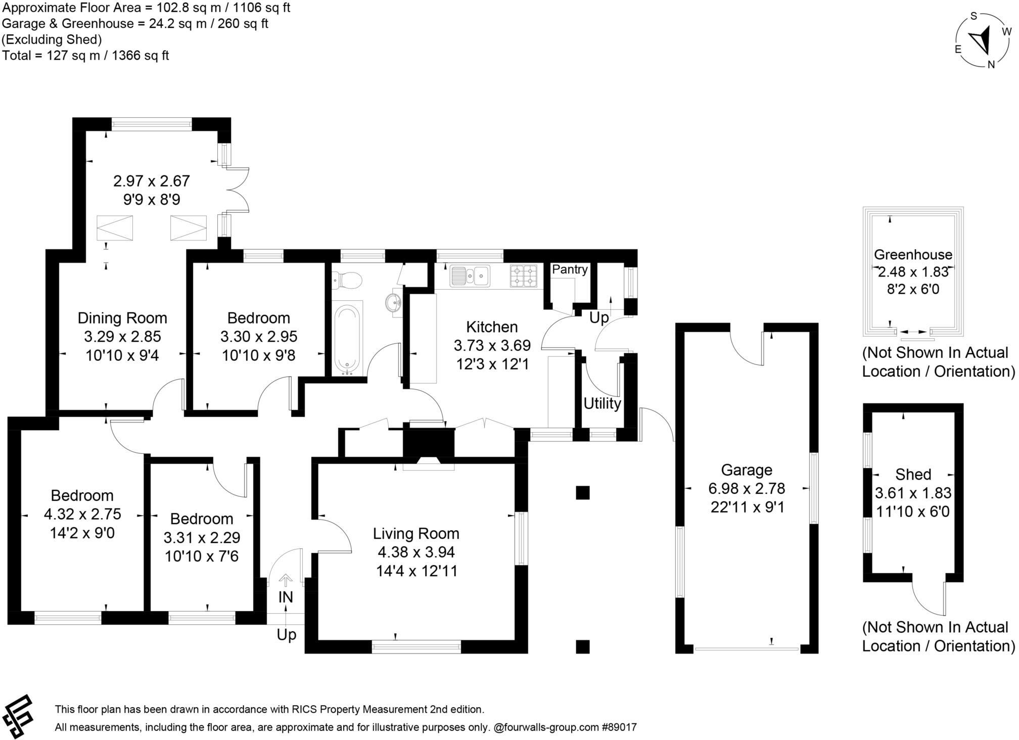 Dene Farm Cottages, Lockeridge, SN8 4EP floorplan