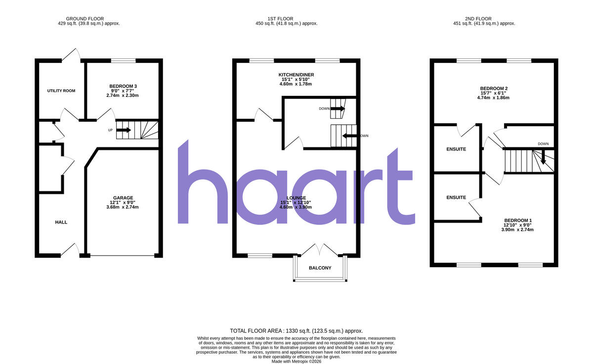 Coniston Drive, Balby, Doncaster floorplan