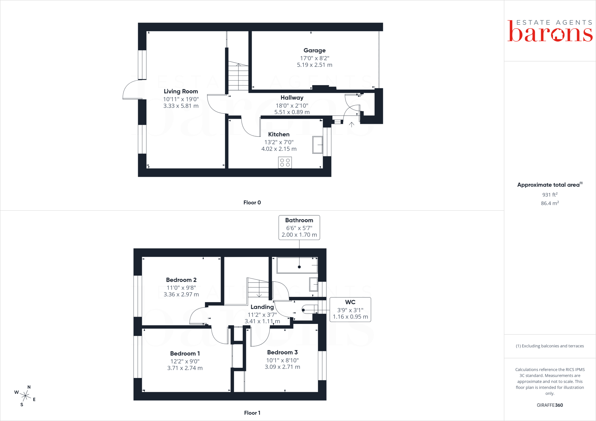 Larkfield, Chineham, Basingstoke, Hampshire, RG24 floorplan