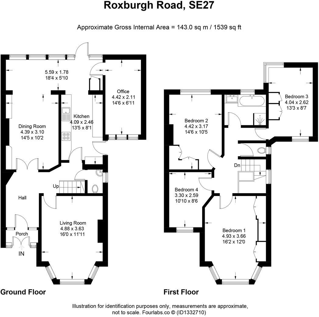 Roxburgh Road, London floorplan
