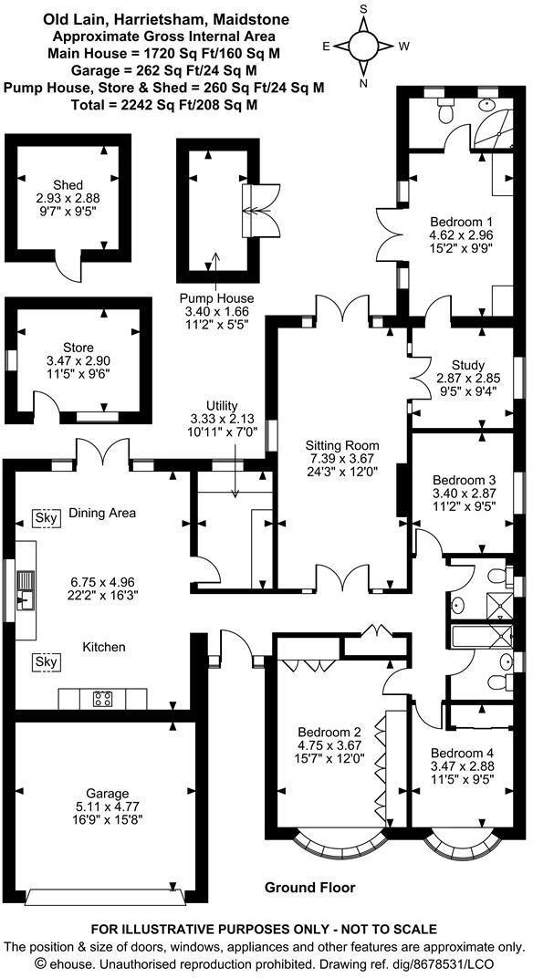 Old Lain, Harrietsham, Maidstone floorplan