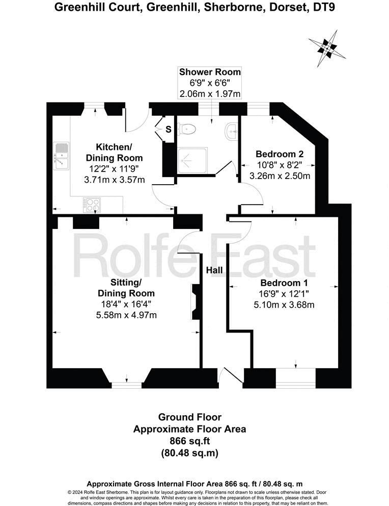 Greenhill, Sherborne floorplan