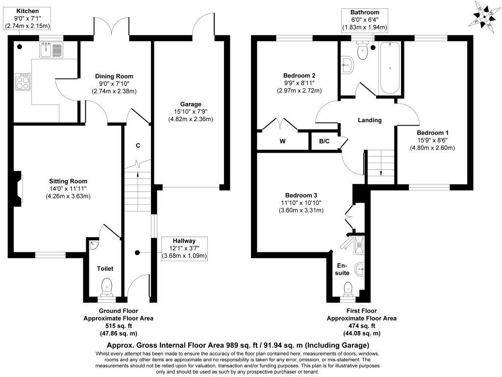 38 Hanover Drive, Brackley, Northamptonshire, NN13 6JS floorplan