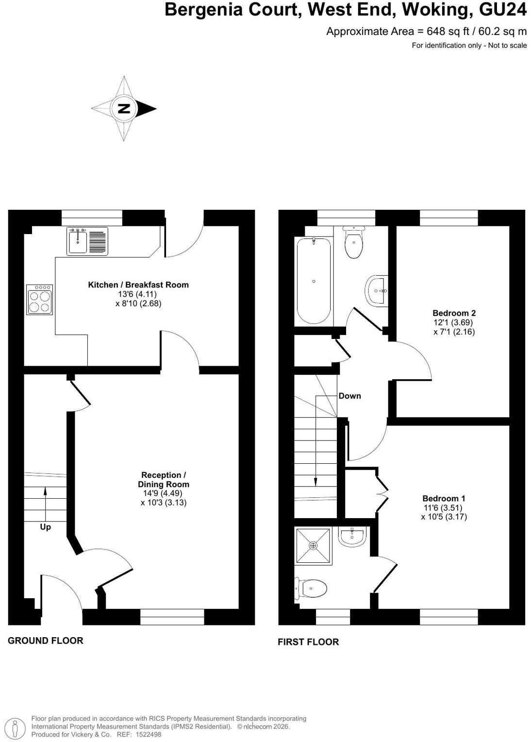 Bergenia Court, West End, Woking, Surrey, GU24 floorplan