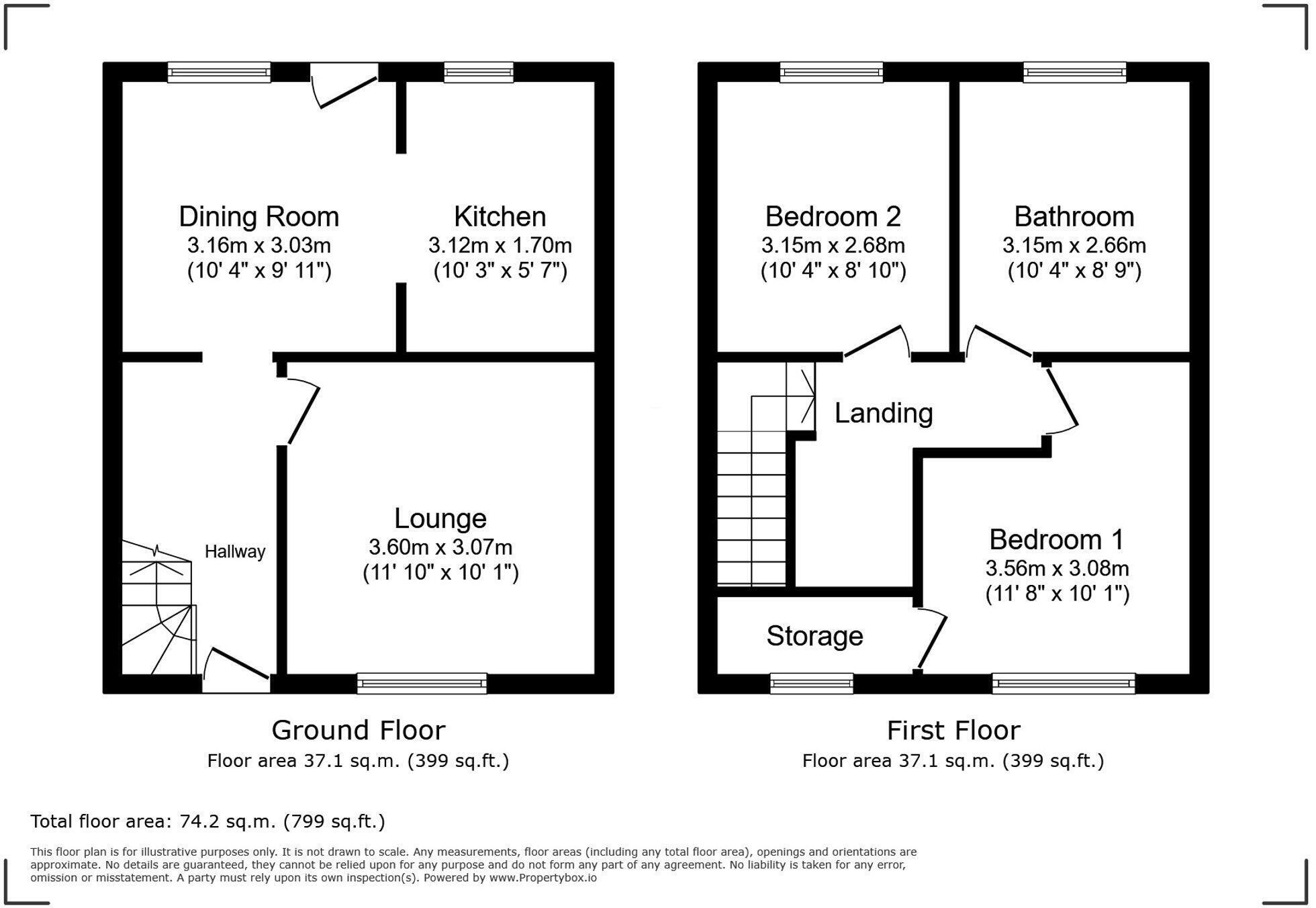 19 Church Road, Rhos on Sea, Colwyn Bay LL28 4DJ floorplan
