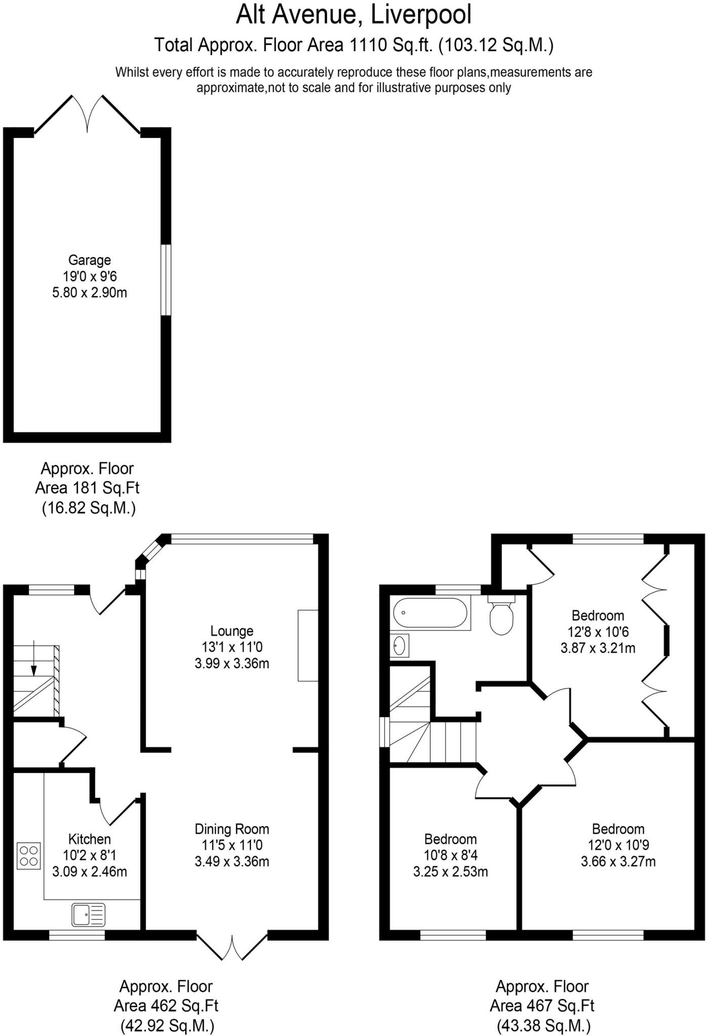 Alt Avenue, Liverpool, L31 floorplan
