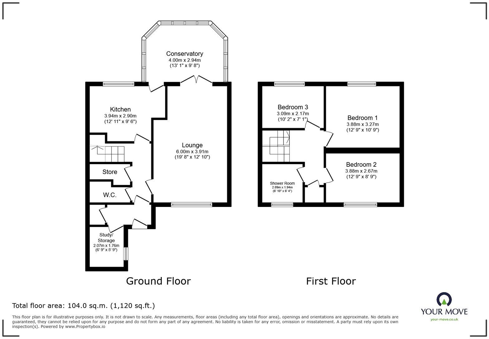 Anderton Road, Bedworth, Warwickshire, CV12 floorplan