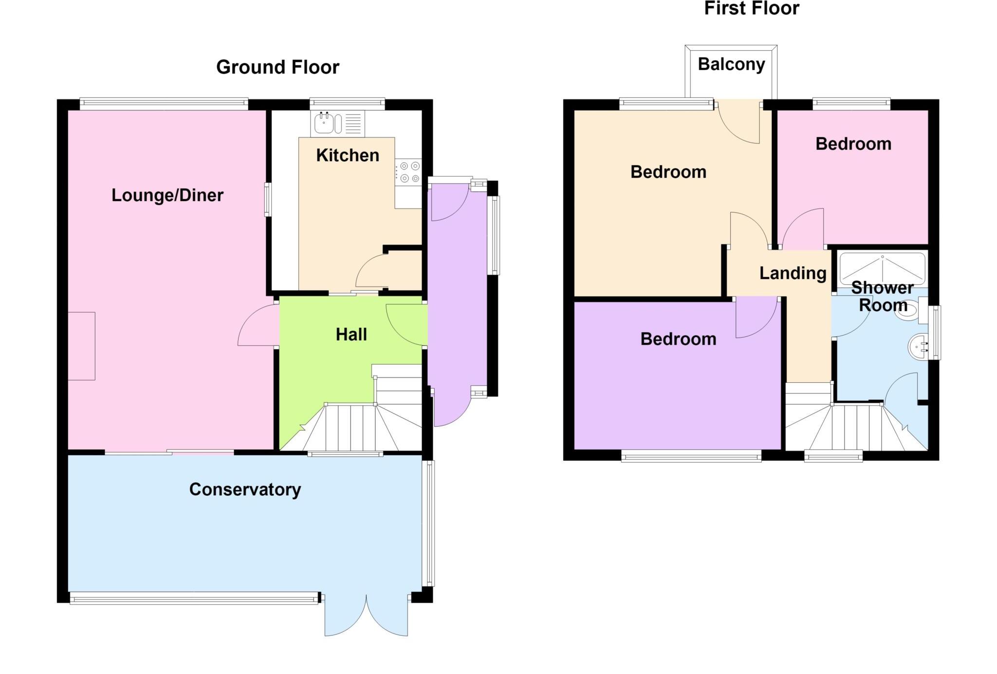 Teal Walk, Peel Common floorplan