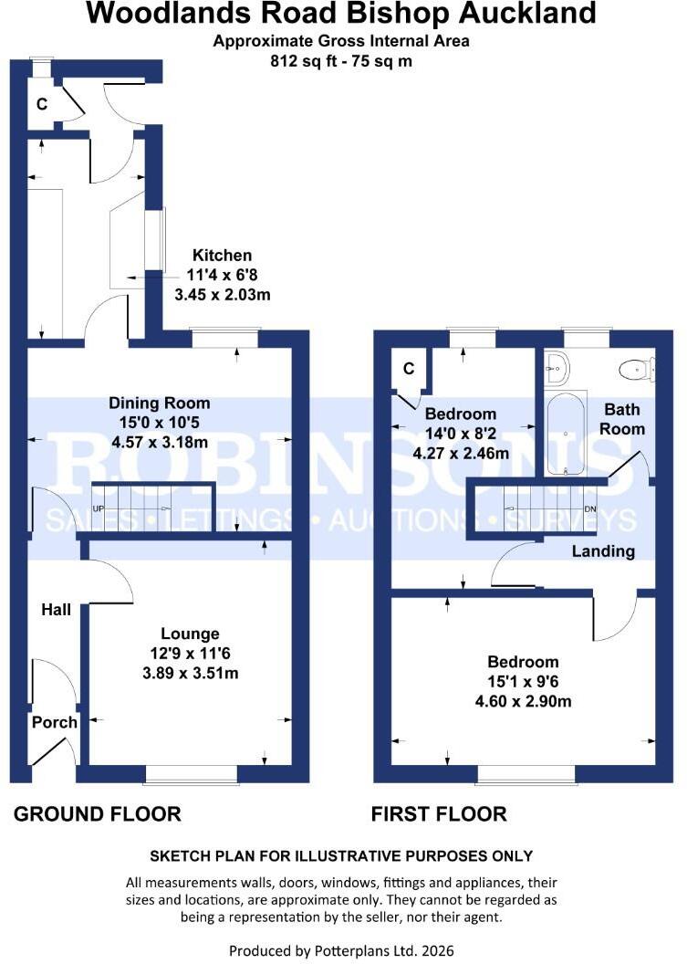 Woodlands Road, Bishop Auckland floorplan
