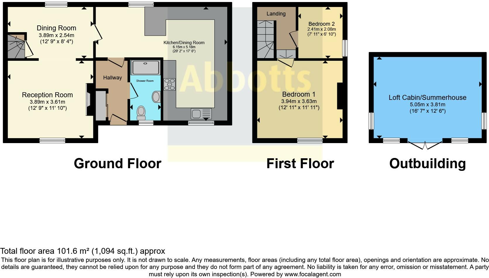California, Fincham, King's Lynn, Norfolk, PE33 floorplan