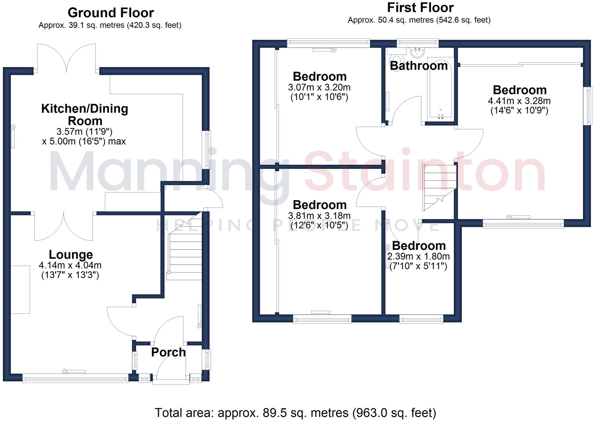 Sunnyview Gardens, Leeds, West Yorkshire floorplan