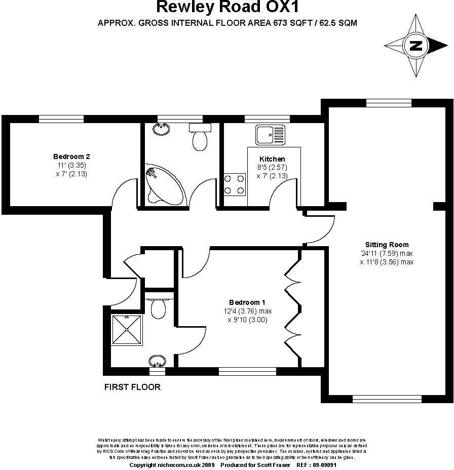 Rewley Road, Central Oxford floorplan