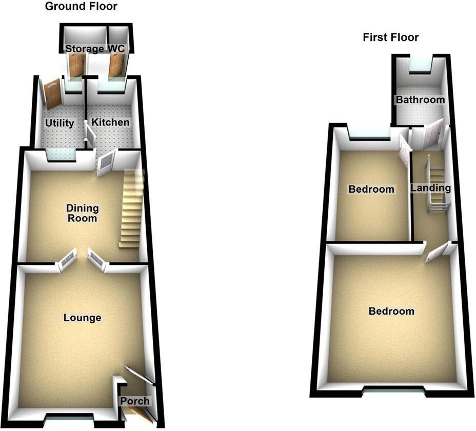 Sunny Bank, Lees, Oldham floorplan