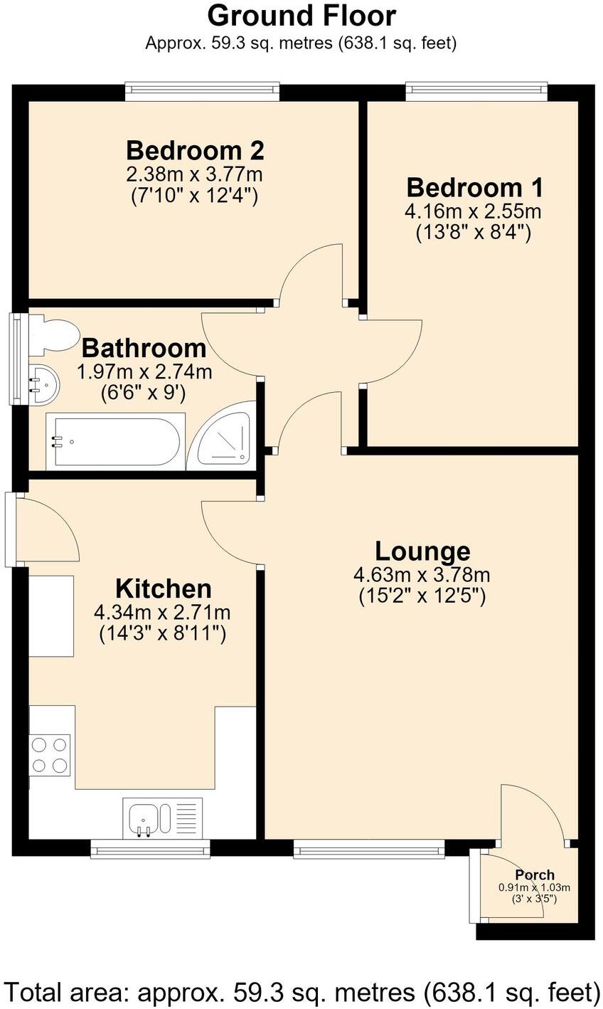 Wesley Close, Hathern, LE12 floorplan