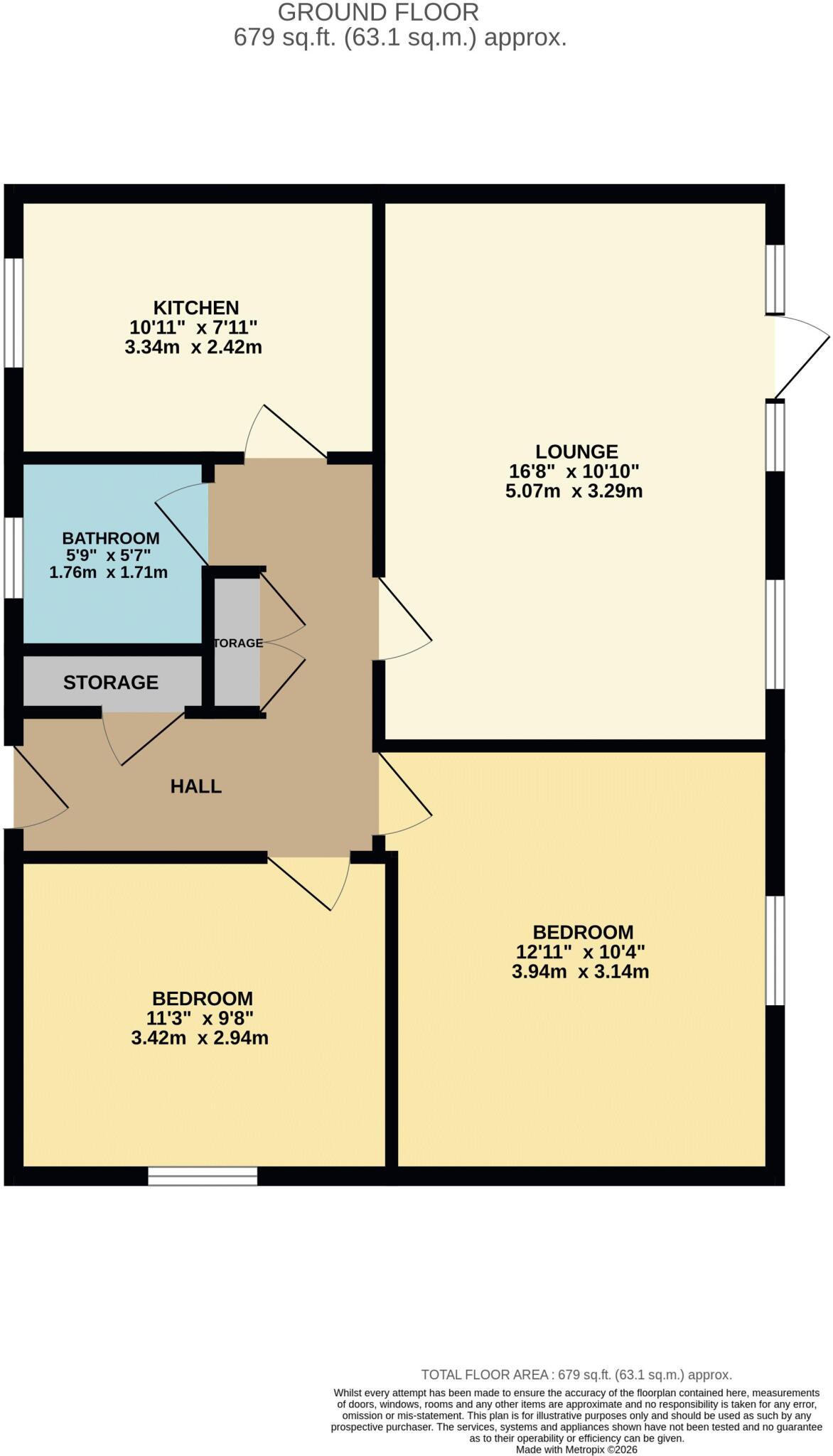 Downfield Road, Cheshunt floorplan