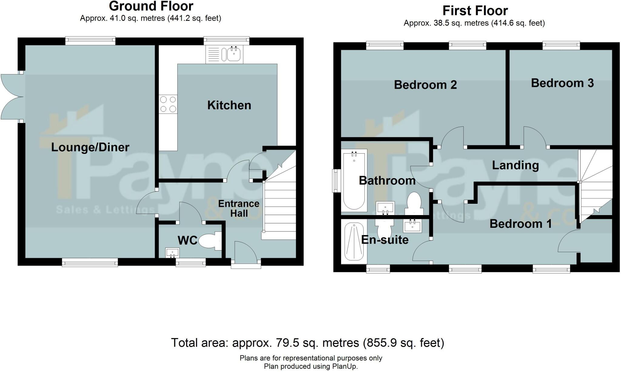 Barrett Close, Chatteris, Cambs., PE16 6GL floorplan