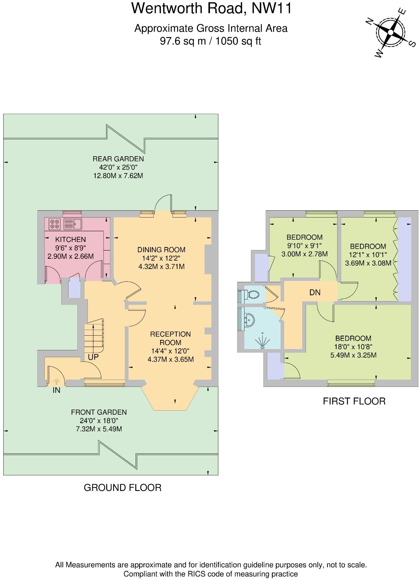 Wentworth Road, Temple Fortune, NW11 floorplan