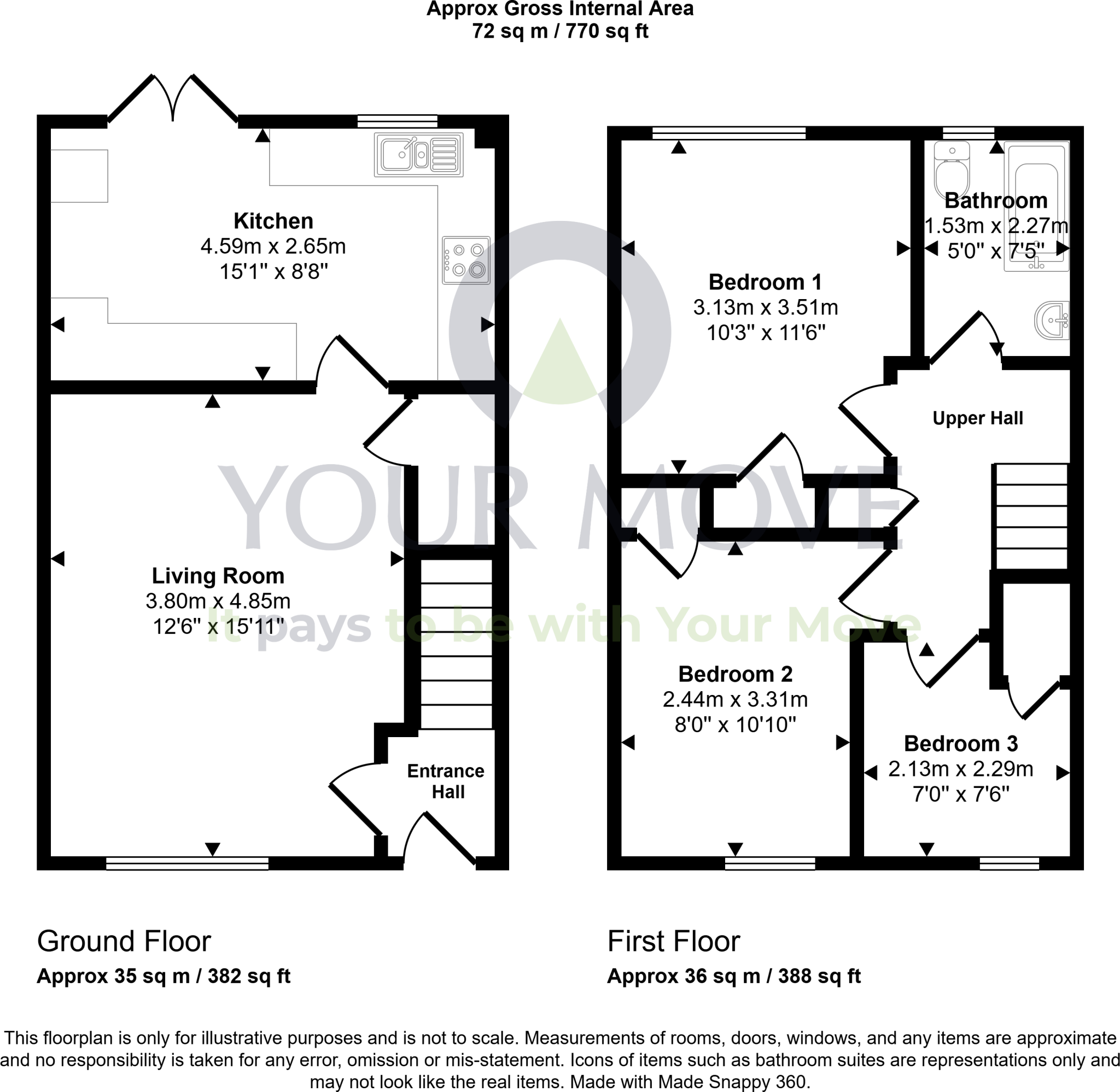 Bertram Street, Hamilton, South Lanarkshire, ML3 floorplan