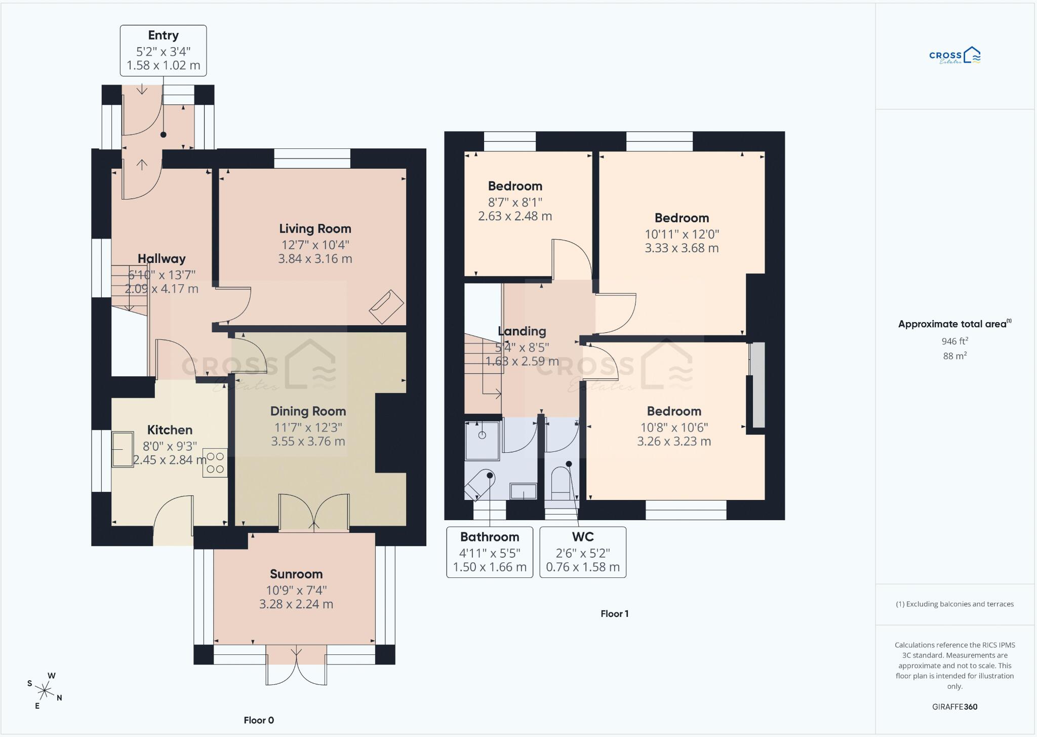 Alexandra Place, St Ives, Cornwall  floorplan