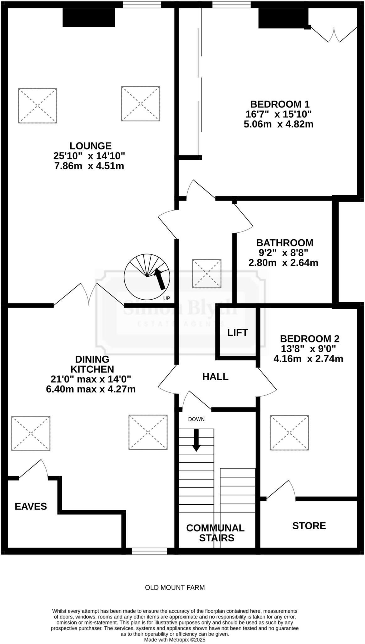 The Top Floor Apartment, Old Mount Farm, Woolley, WF4 floorplan