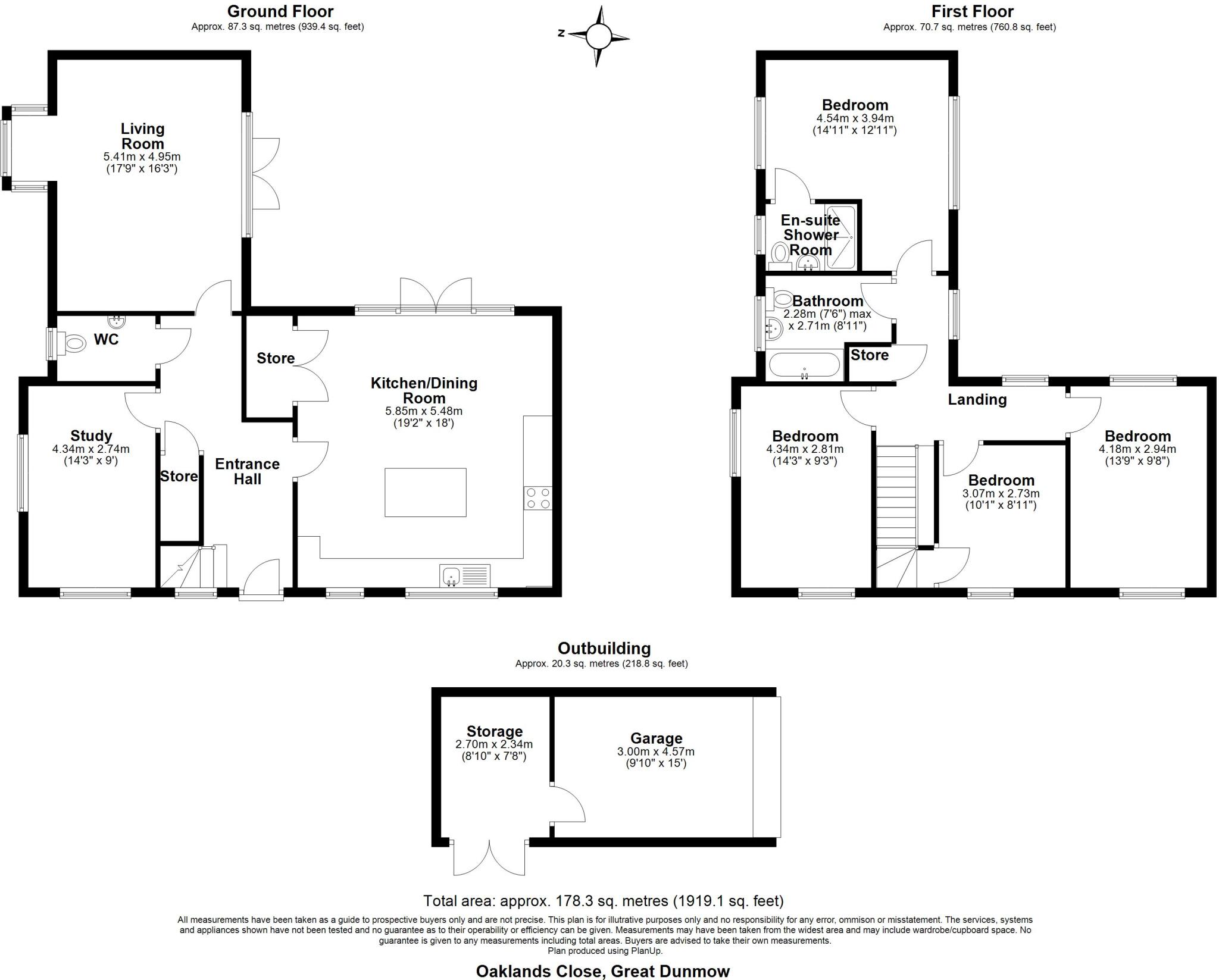 Oaklands Close, Dunmow floorplan
