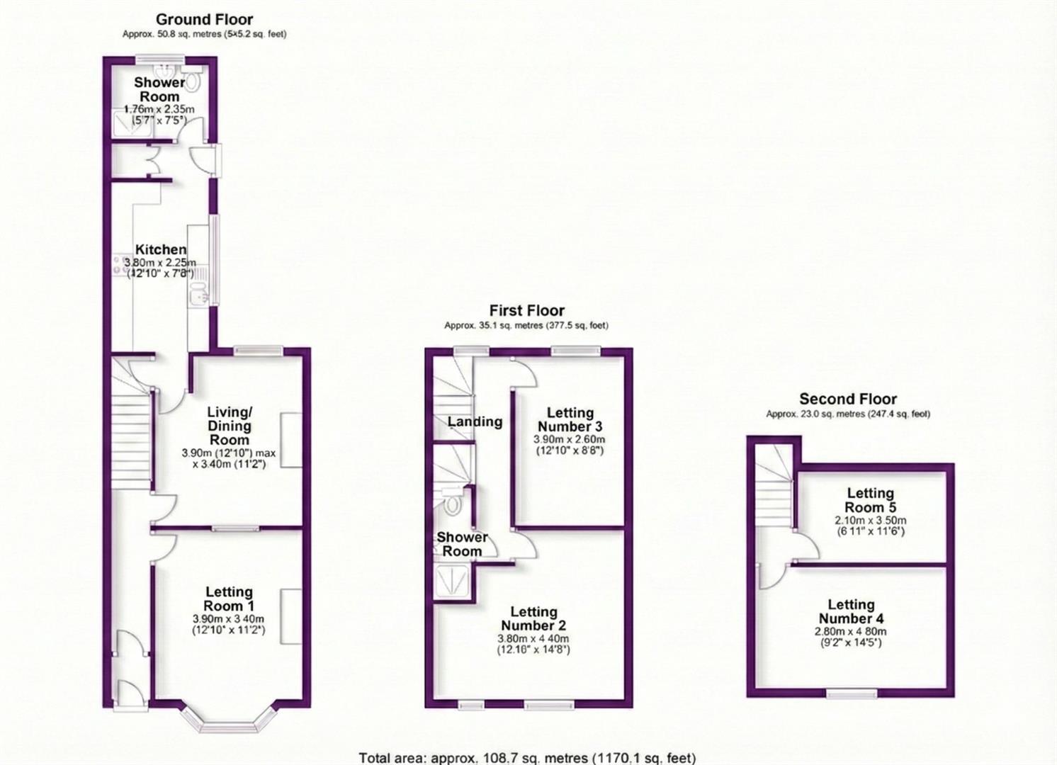 £120pppw Radford Boulevard, Nottingham floorplan