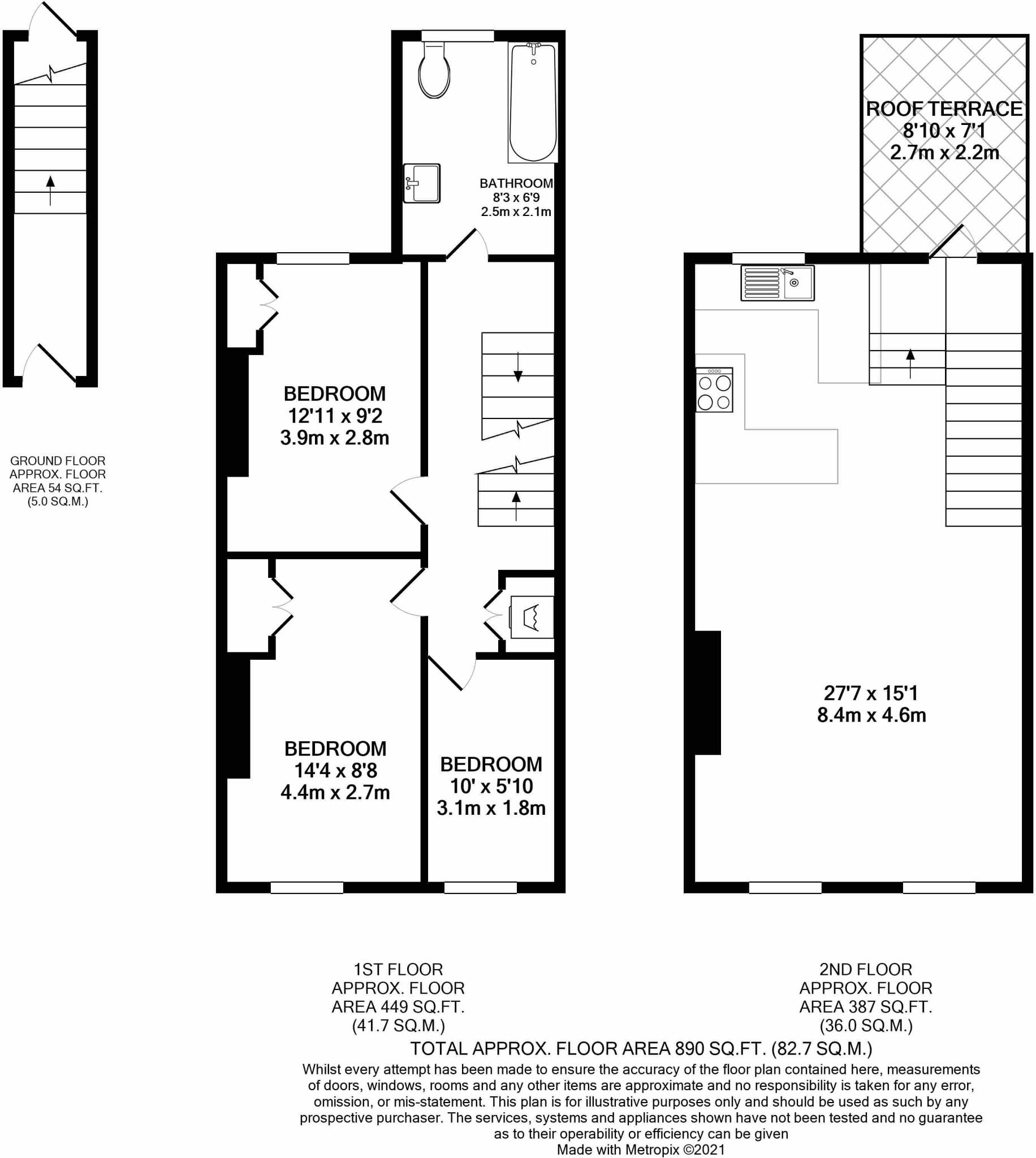 Maude Road, London floorplan
