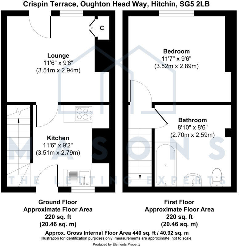 Crispin Terrace, Oughton Head Way, Hitchin, Hertfordshire, SG5 2LB floorplan