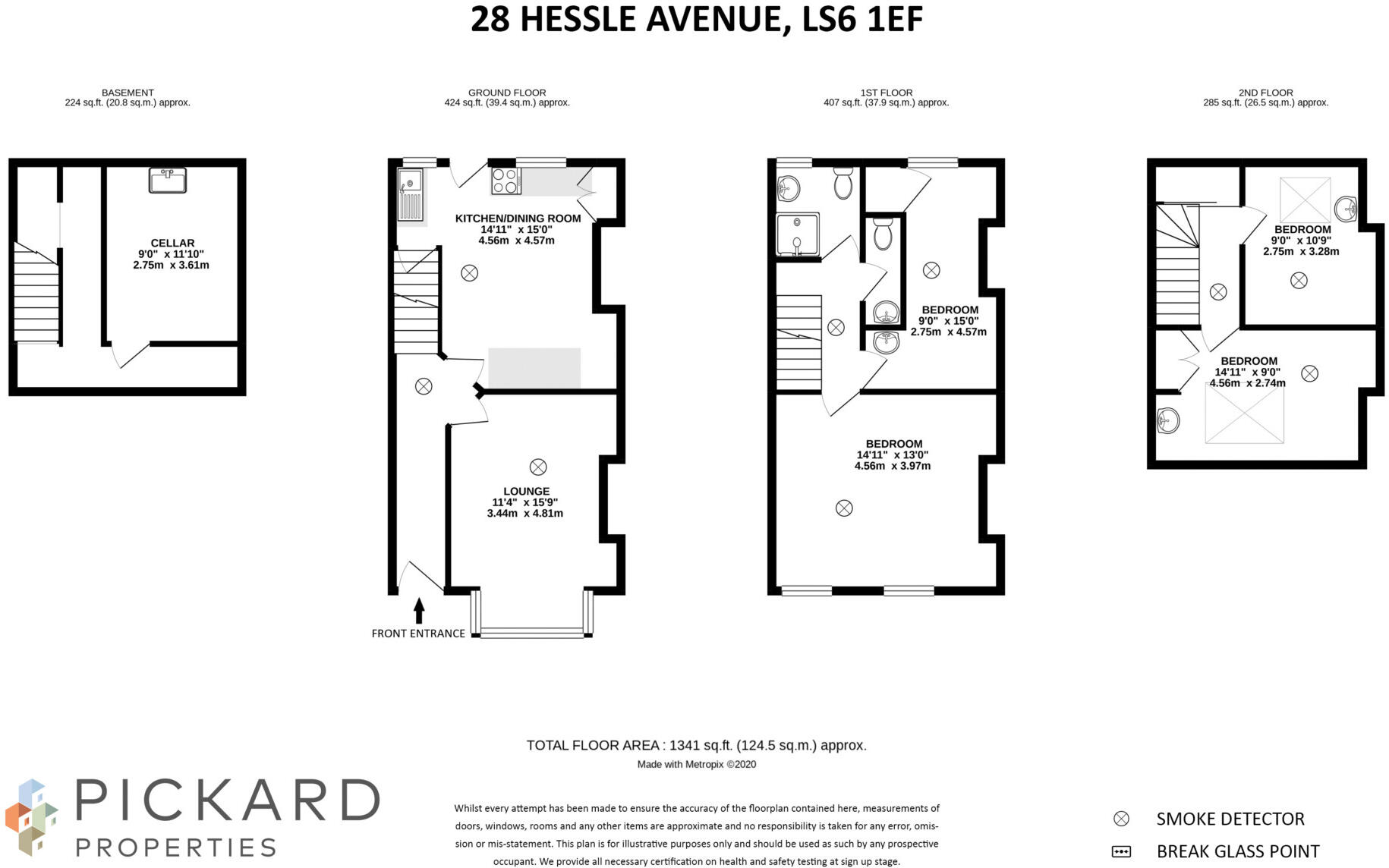 28 Hessle Avenue, Hyde Park, Leeds, LS6 1EF floorplan
