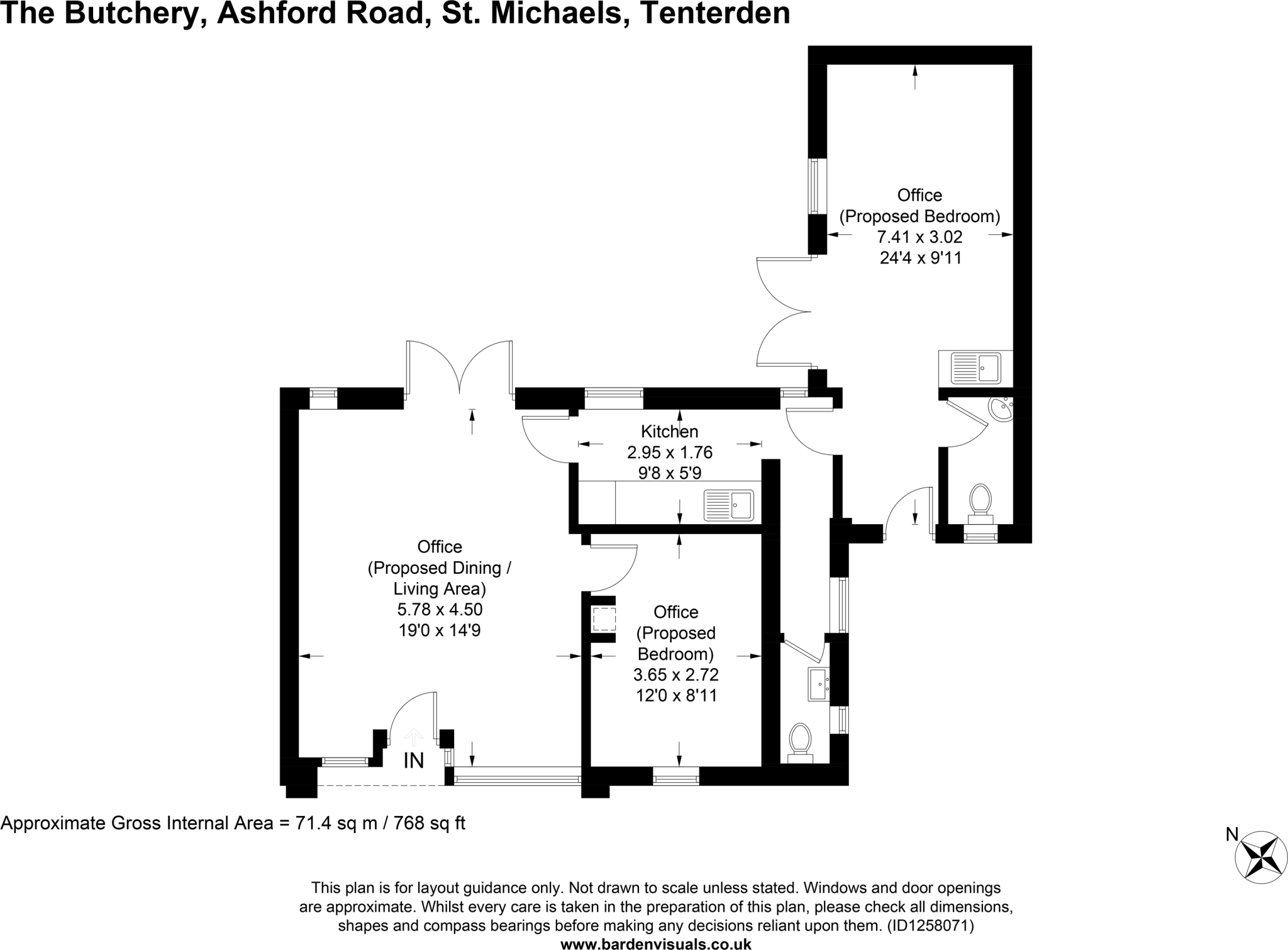 Ashford Road, St. Michaels, Tenterden, Kent, TN30 floorplan