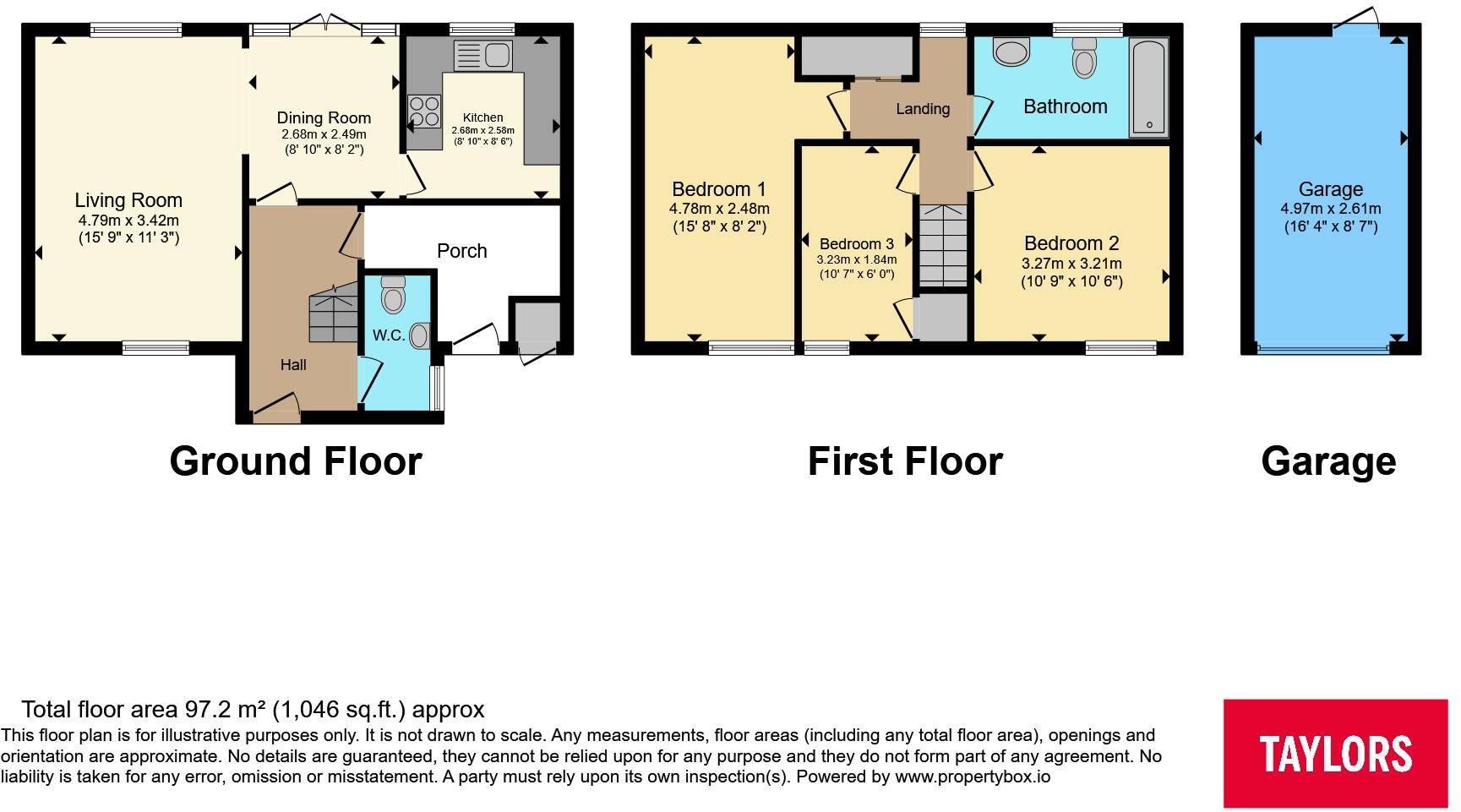 Butterworth Path, Luton, Bedfordshire, LU2 floorplan