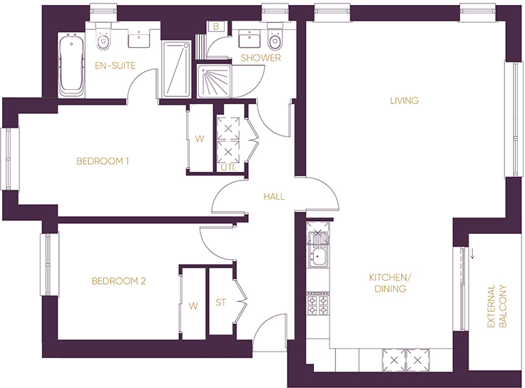 Plot 219 The Kenmure, Queenswater, Dumbarton floorplan
