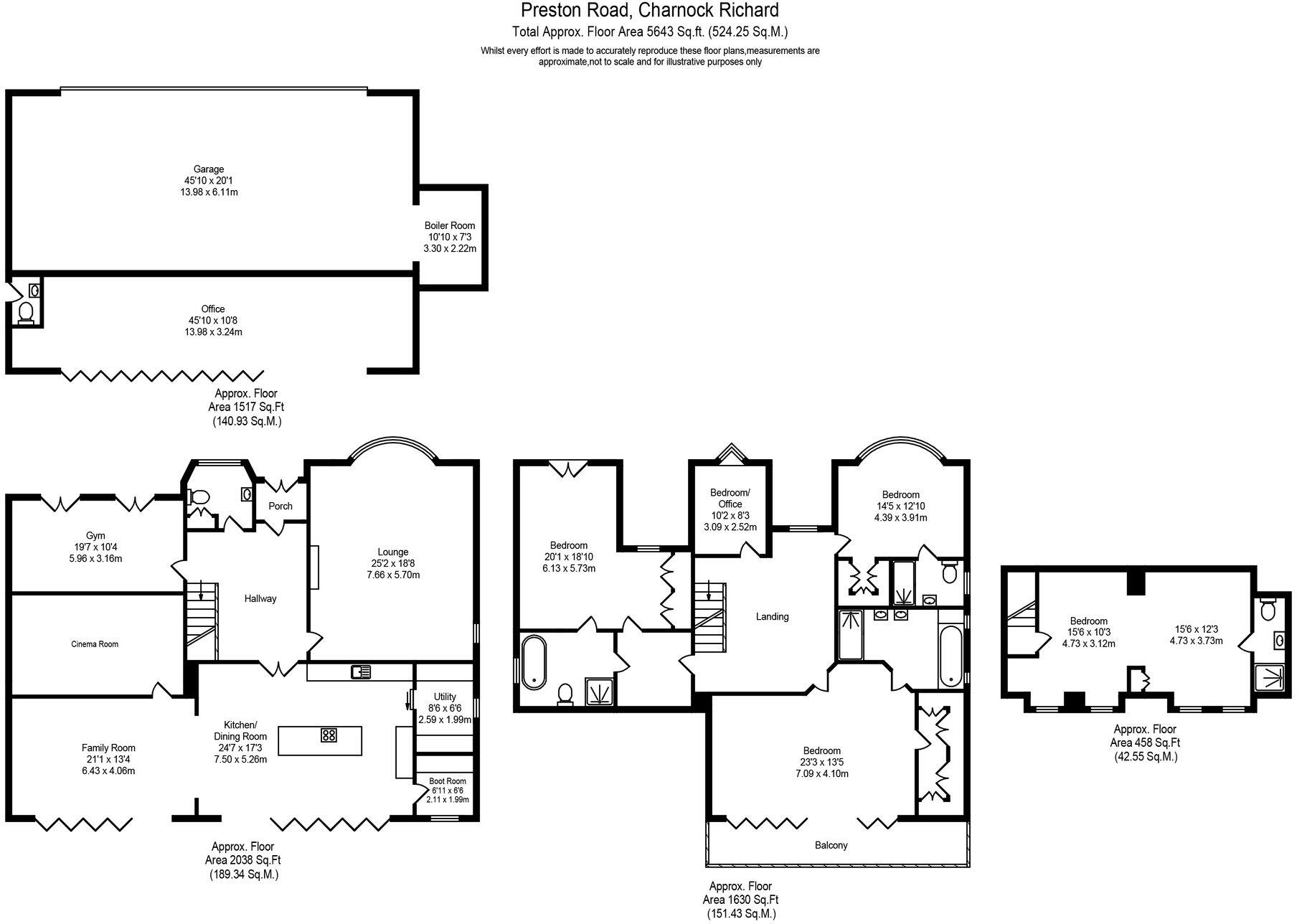Preston Road, Charnock Richard, PR7 floorplan
